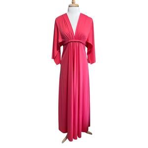 Vintage Hollywood Glam Maxi Dress Nightgown Robe JCPenney Fashions Womens 10